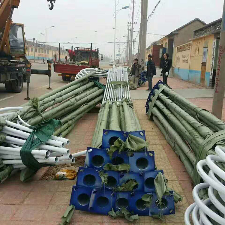 厂家直销10米12米锥形挑臂路灯杆 小区路灯杆 高杆太阳能灯杆