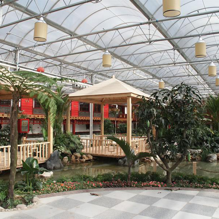 專業制作玻璃智能溫室大棚 生態溫室 陽光休閑餐廳溫室